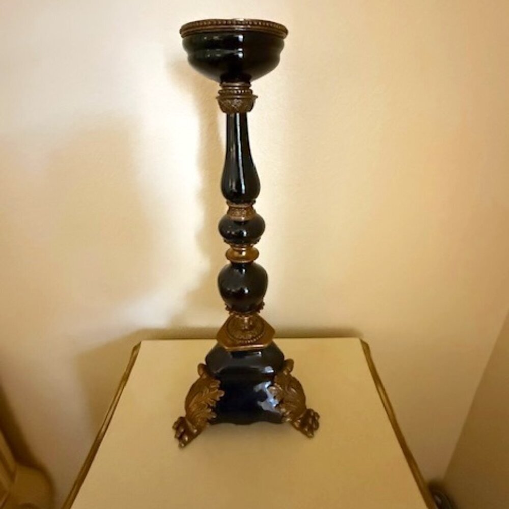 Vintage French Neogothic Altar Torchère Candlestick/STAND